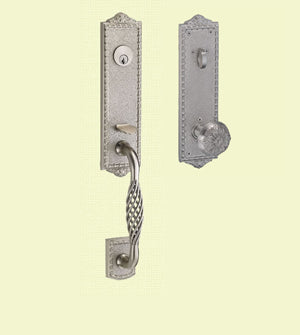 Doorware.com Fusion Textured Egg And Dart Handleset Basket Grab