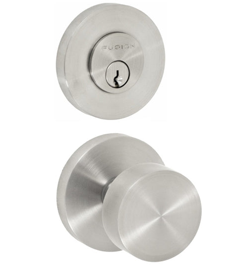 Doorware.com Stainless Steel Industrial Design Entryset, Fusion 04-A2/100-A2-BSS