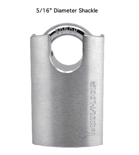 5/16 Diameter Protected Shackle Padlock, Mul-T-Lock G47P