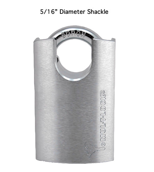 5/16 Diameter Protected Shackle Padlock, Mul-T-Lock G47P