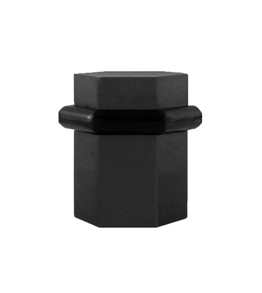 Modern 1 Inch Hexagonal Floor Mount Door Stop, FEI-H-185