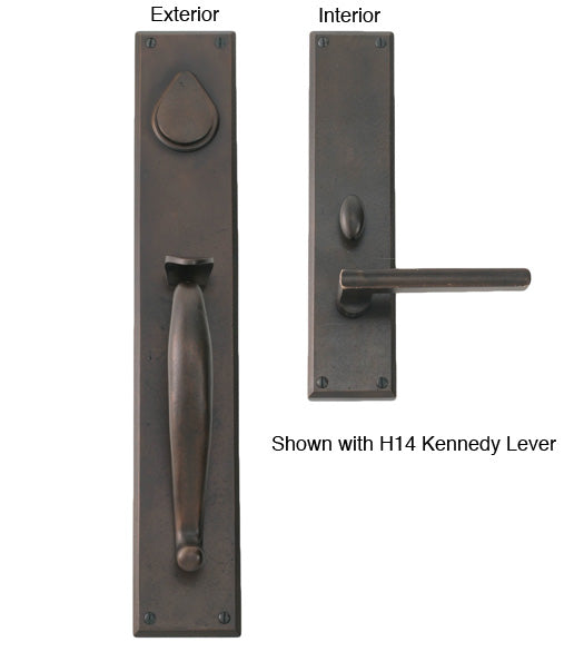 Doorware.com S-Grip 18 Inch Single Cylinder Mortise Handleset, Hamilton EN-1803