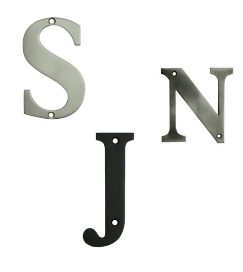 4 Inch High Solid Brass Letters, Deltana RL4