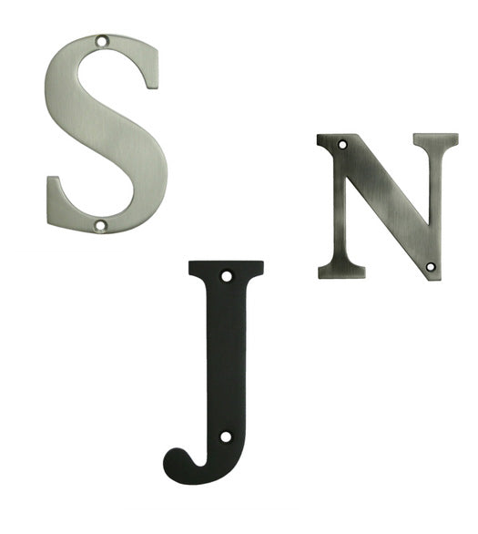 4 Inch High Solid Brass Letters, Deltana RL4