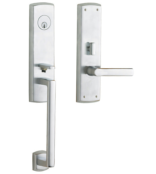 Soho Single Point Lock Mortise Handleset, Baldwin M516