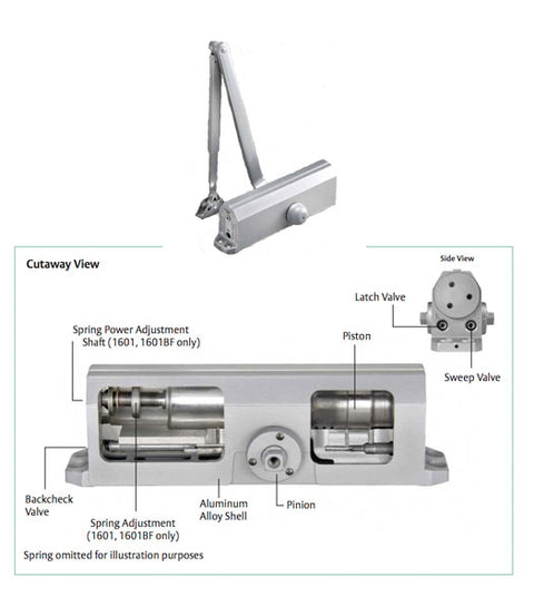 Norton 1601 ADA Complaint Door Closer