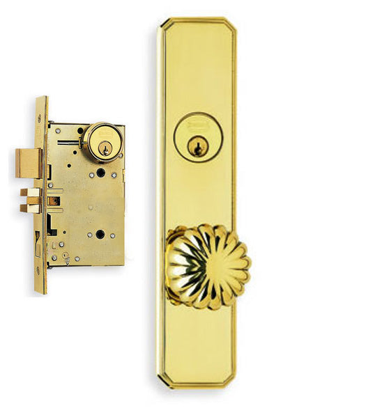 Doorware.com Decorative Fancy Knob Mortise Lockset, Omnia 11405