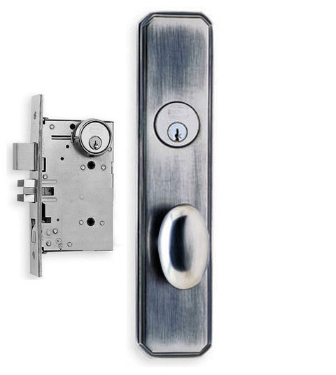 Doorware.com Contemporary Egg Knob Mortise Lockset, Omnia 11860