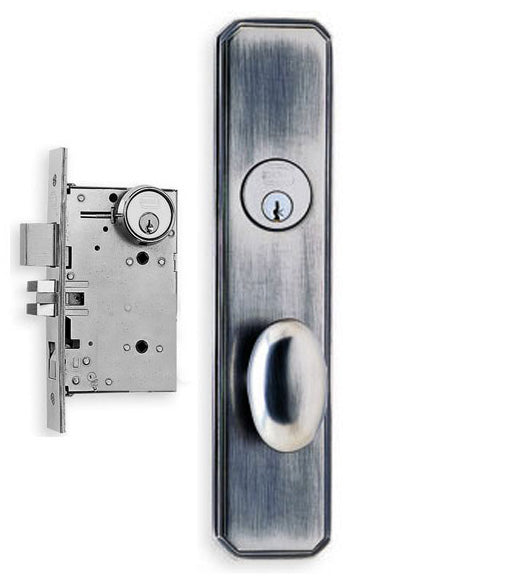 Doorware.com Contemporary Egg Knob Mortise Lockset, Omnia 11860