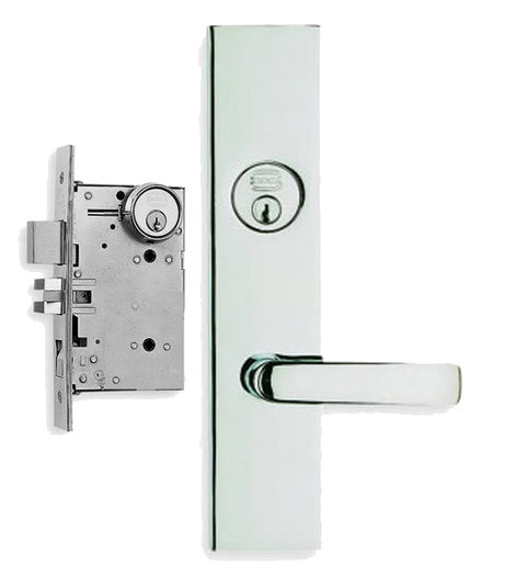 Doorware.com Contemporary Lever Mortise Lockset, Omnia 12560
