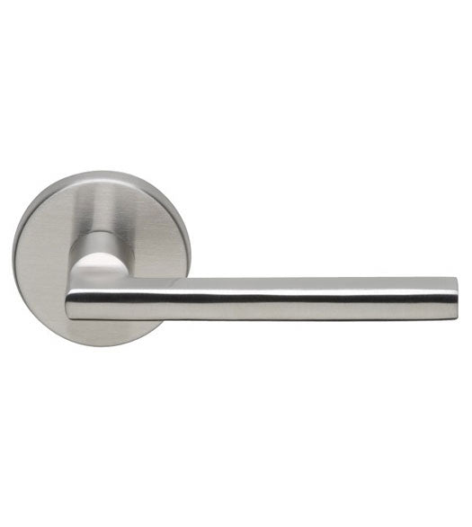 Sleek Stainless Steel Door Lever Set, Omnia #43
