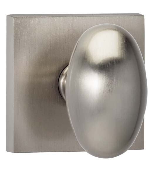 Oval Knob Square Rose Knobset, Omnia 434SQ