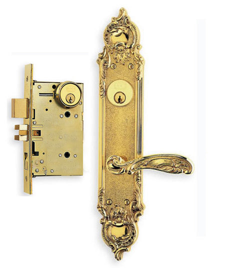 Doorware.com Decorative Door Lever Mortise Lockset, Omnia 52233