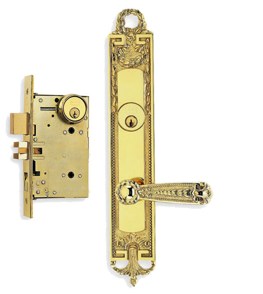 Doorware.com Fancy Door Lever Mortise Lockset, Omnia 54229
