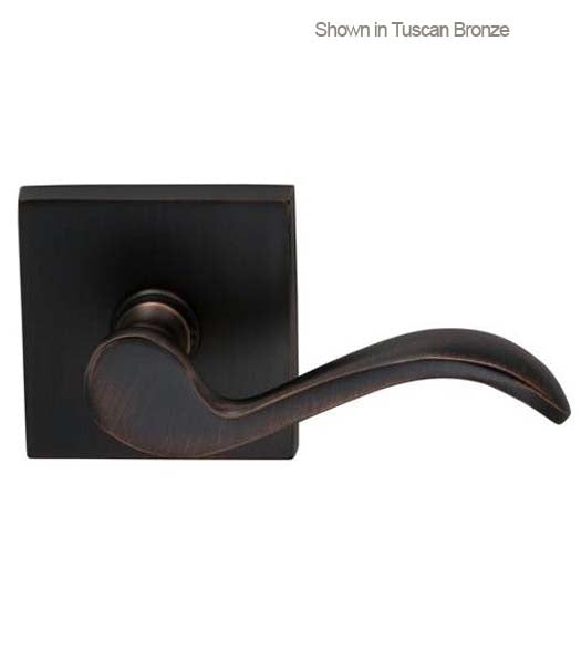 Wave Door Lever with Square Rose, Omnia 895SQ