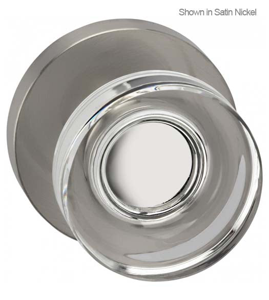 Contemporary Clear Door Knob, Omnia 936MD