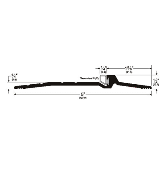 Doorware.com 72 Inch Threshold with Seal, Pemko 2005AT-72