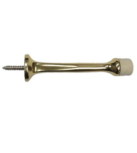 3-3/4 Inch Polished Brass Door Stop, Fusion BSDS-02-PVD