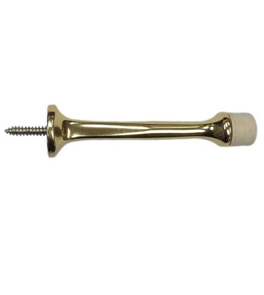 3-3/4 Inch Polished Brass Door Stop, Fusion BSDS-02-PVD