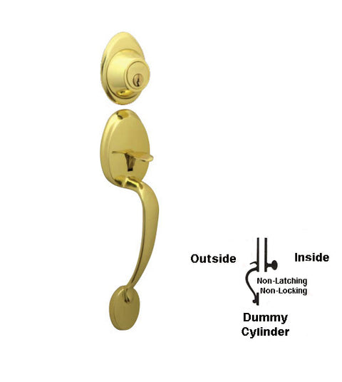 Doorware.com Barcelona Dummy Handleset, Schlage JH193BAR