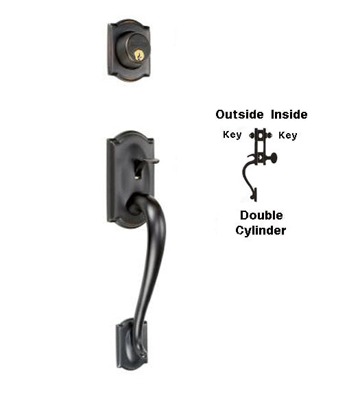 Doorware.com Camelot Double Cylinder Handleset Schlage F62CAM