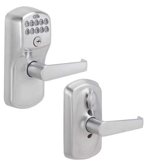 Plymouth Keypad Entry Flex-Lock With Elan Lever, Schlage FE595PLYELA