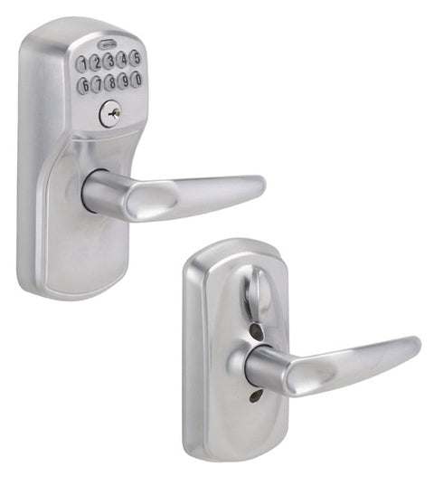 Plymouth Keypad Entry Flex-Lock With Jazz Lever, Schlage FE595PLYJAZ