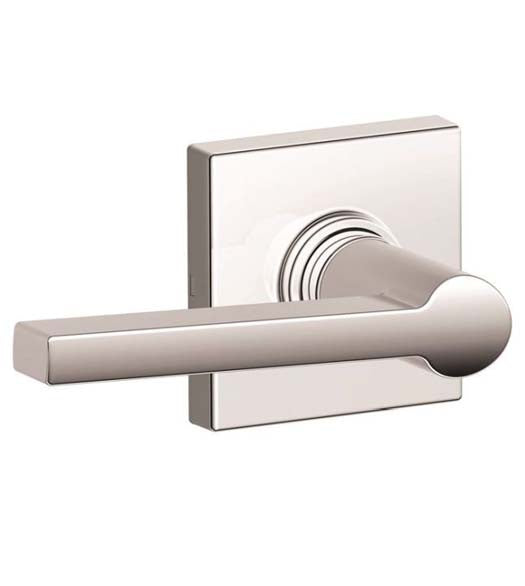Solstice with Square Rose Leverset, Schlage J-SOL-COL