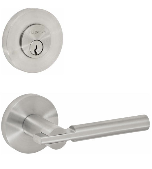 Doorware.com Modern Stainless Steel Entryset, Fusion SI-A2/100-A2