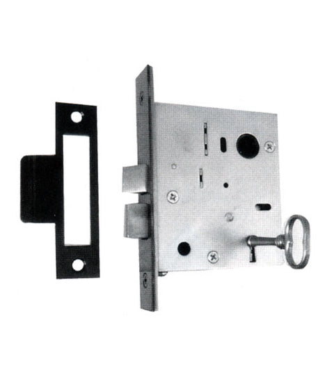 Doorware.com Black Iron Skeleton Key Mortise Lock, Acorn TM Series