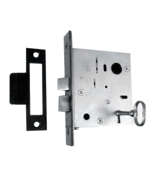 Doorware.com Black Iron Skeleton Key Mortise Lock, Acorn TM Series