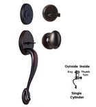 Doorware.com Oval Single Cylinder Lexington Handleset, Weslock 2115/2100