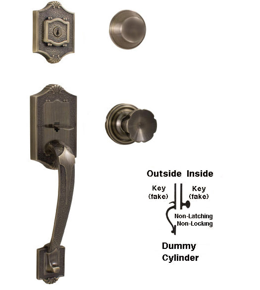 Doorware.com Colonial Dummy Handleset, Weslock 2074-2104