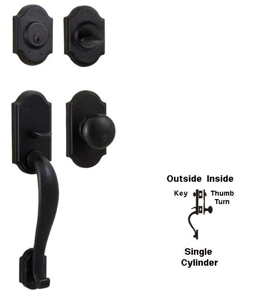 Doorware.com Castletown Single Cylinder Entry Handleset, Weslock 7625/7400