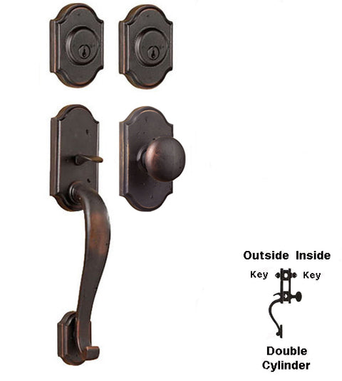 Doorware.com Castletown Double Cylinder Entry Handleset, Weslock 7625/7402