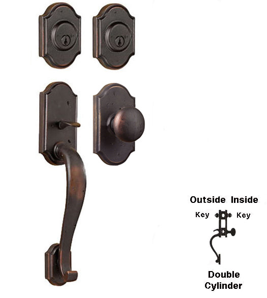 Doorware.com Castletown Double Cylinder Entry Handleset, Weslock 7625/7402