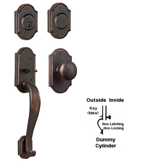 Doorware.com Castletown Dummy Entry Handleset, Weslock 7615/7405