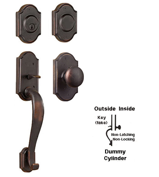 Doorware.com Castletown Dummy Entry Handleset, Weslock 7615/7405