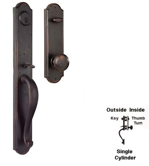Doorware.com Wiltshire Single Cylinder Entrance Set, Weslock 7680/7600