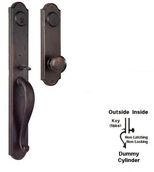 Doorware.com Wiltshire Dummy Handleset, Weslock 7685/7605