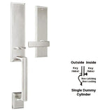 Doorware.com Modern Woodward I Dummy Handleset, Weslock 6685/6205