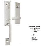 Doorware.com Modern Woodward I Single Cylinder Handleset, Weslock 6681/6200