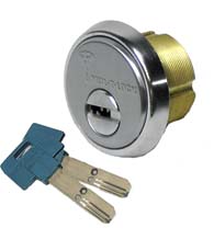 High Security 1-1/4 Inch Mortise Cylinder, Mul-T-Lock 206SP-MOR2C0x