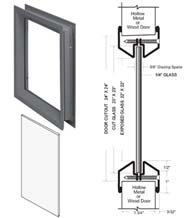 24 x 24 Lite Kit with Clear Glass, NGP L-FRA100-24x24-PyranF