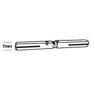 7mm Privacy Spindle for Omnia Lever and Knob Sets