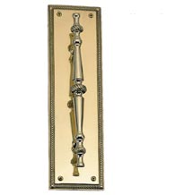 Academy Rope Solid Brass Pull And Plate, Brass Accents A06-P0241