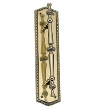 Trafalgar Rope Solid Brass Pull And Plate, Brass Accents A06-P0251