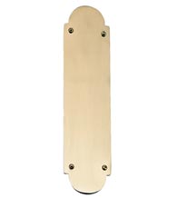 Palladian Solid Brass Traditional Push Plate, Brass Accents A07-P0240