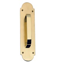 Palladian Solid Brass Traditional Pull Plate, Brass Accent A07-P0241