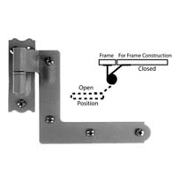 1-1/4 Inch Offset New York Shutter Hinge, Acorn AK1BI